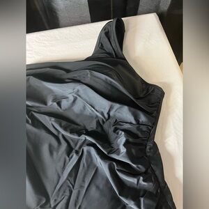 J. Crew One Shoulder Black Bathing Suit